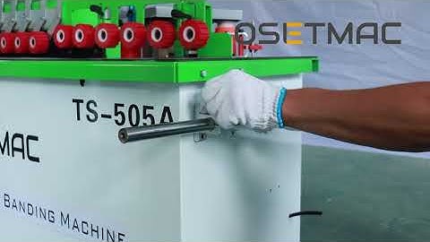 How to install OSETMAC NEW TS-505A mini automatic edge banding machine?