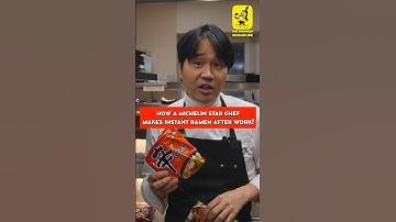 How a Michelin Star Chef Makes Instant Ramen After Work!
