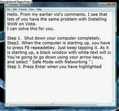 How to Install WoW on Windows Vista!