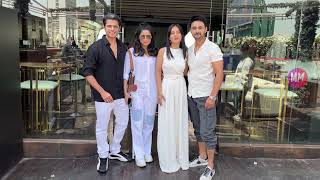 Amrita Rao, Neil Bhatt And Aishwarya Sharma Spotted At Bandra For Shooting Of ‘Couple Of Things’