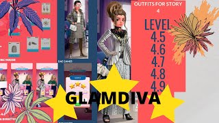 Glamdiva Story 4 level 4.5 - 4.9 3 Stars International Fashion Stylist Dressup screenshot 4