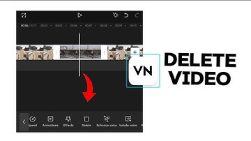 How to delete part of a video on vn video editor