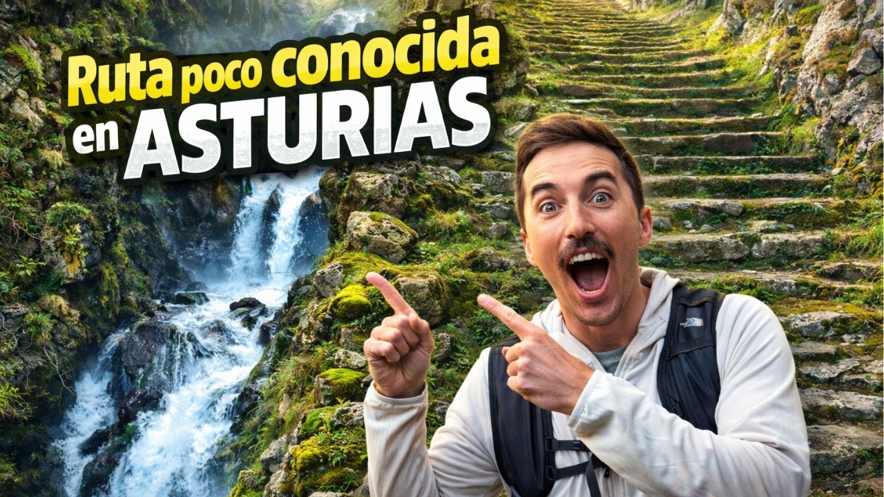 RUTA de MONTAÑA poco conocida en ASTURIAS con desfiladero y teitos: Foz de la Güergola