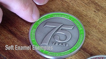 Soft vs Hard Enamel Coins