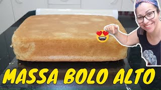 Bolo Alto Para Forma Retangular – Massa Para Festas