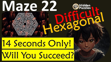 Difficult Hexagonal mazes  Maze 22