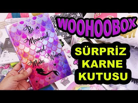 WOOHOOBOX KARNE HEDİYESİ KUTU AÇILIMI! / Çekiliş! / Woohoobox Sürpriz Karne Hediyeleri