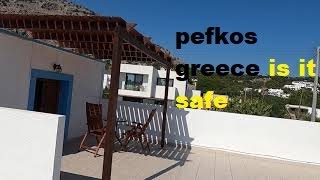 pefkos greece  our apartment   ,what pandemic   ,really sunny nice ,