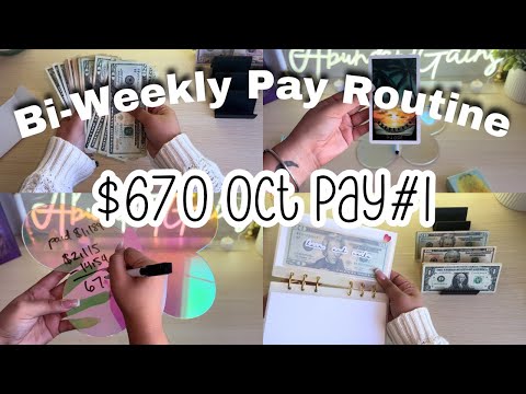 Cash Stuffing $670 | Cash Envelope Method