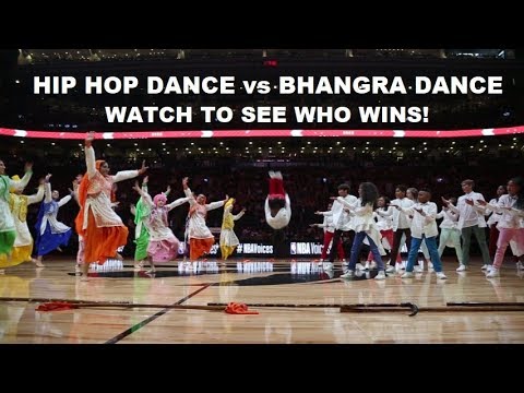 GODS PLAN   Hip Hop Dance vs Bhangra  NBA Toronto Raptors HALF TIME Battle for Nav Bhatia