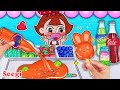 [🍨Paper DIY] Fruit Soda Ice Cream Truck - Learn to make ice cream 🚚| Seegi Stop Motion Paper - ASMR