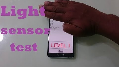 Samsung Galaxy Note 4 Light Sensor Test