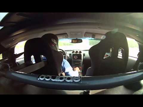 track day helmet The FIRM road course in supercharged 350Z