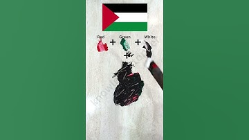 What color do mixed flags make?? #paintmixing #colormixing #satisfyingart  #asmart