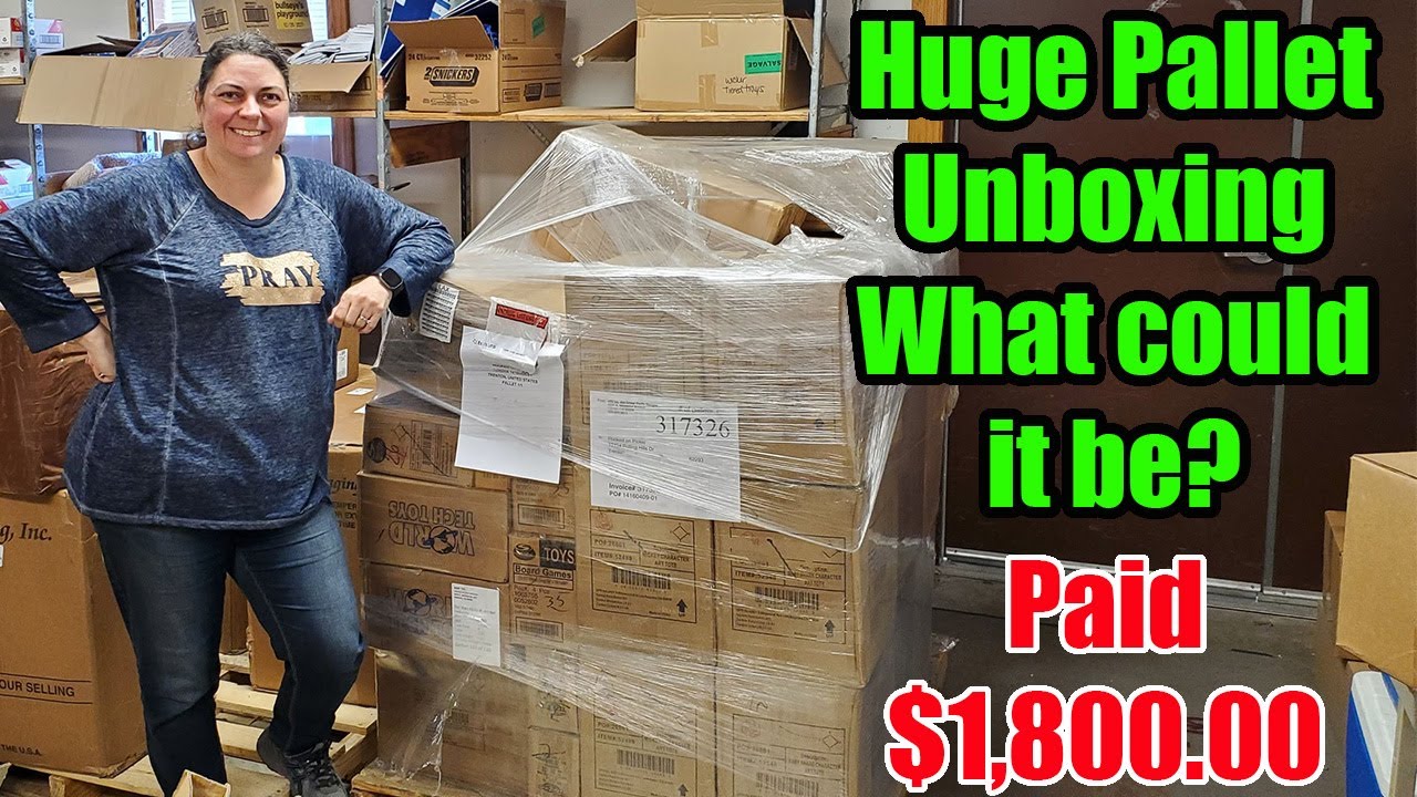 Unboxing a Pallet that cost me 1,800.00 What did I get in this