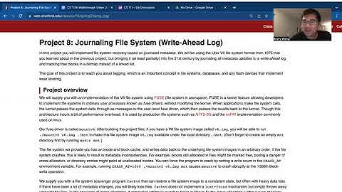 CS 111A: Project 8 (Journaling File System) Walkthrough