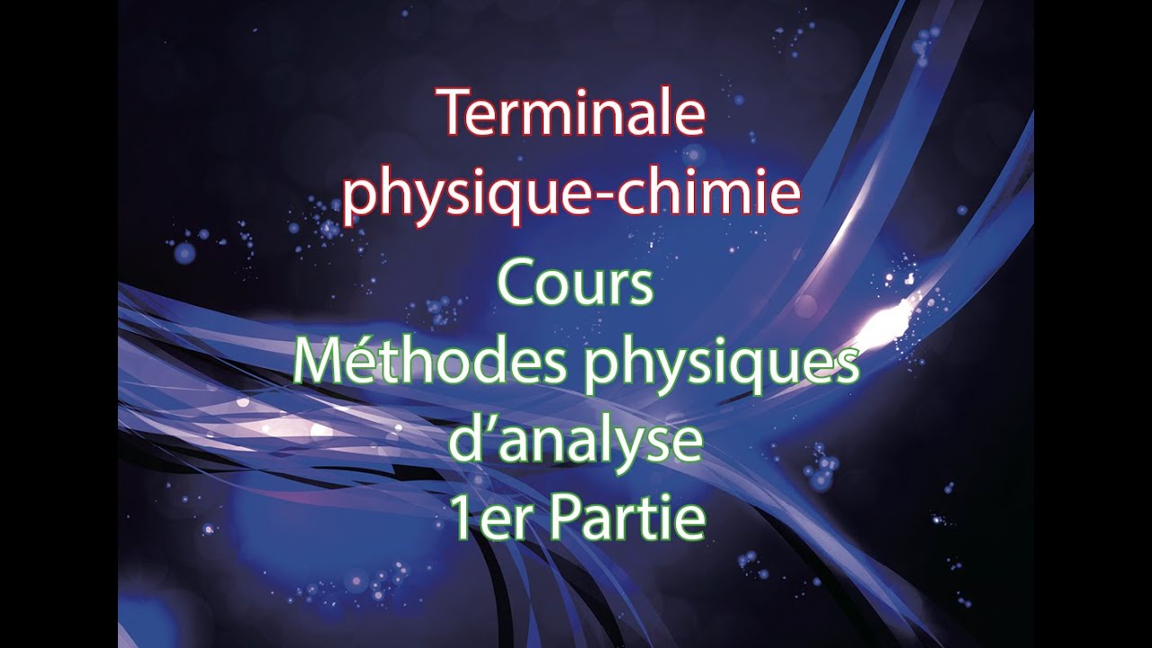 Méthode physiques d'analyse 1er Partie pH - YouTube