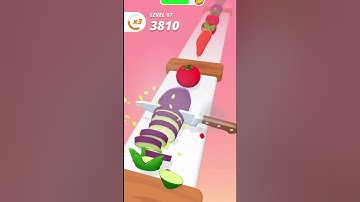 perfect slices Level 17 - gameplay walkthrough | slice cutting game | chop game #shorts #game