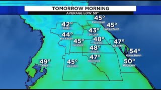 Find your jacket! Turning chilly in Central Florida after a windy start to the weekend
