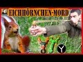 "Survival Mattin" tötet BRUTAL ein EICHHÖRNCHEN mit einer Schleuder von SLINGSHOT GERMANY u.ü.n.k.