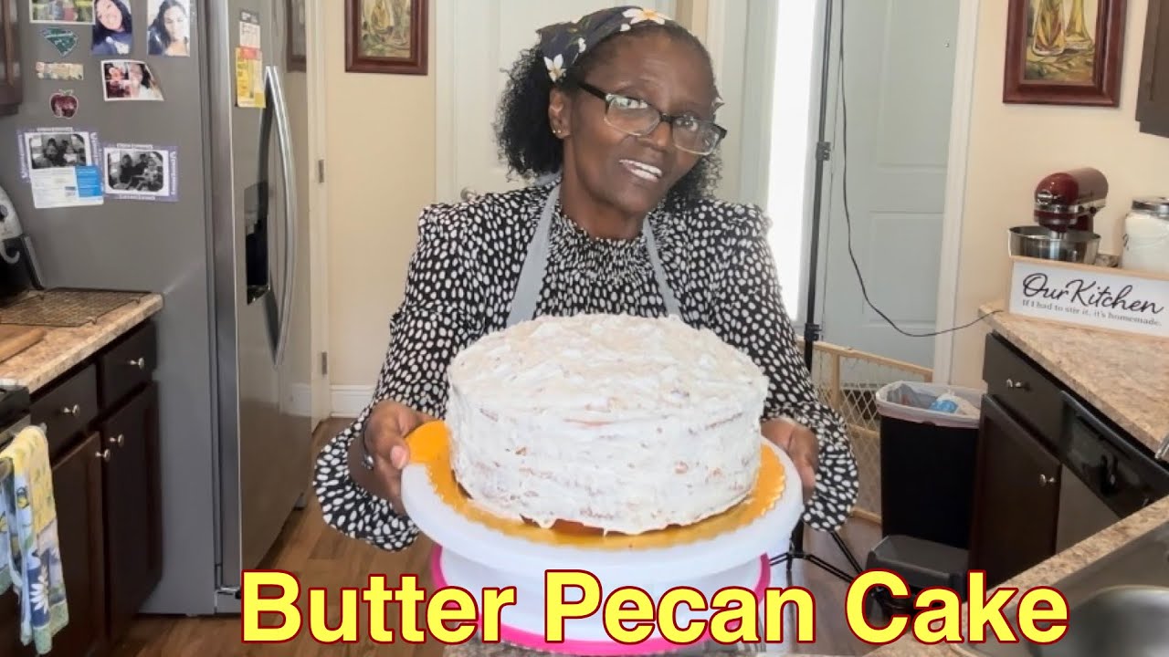 Very Moist Butter Pecan Cake Box Cake Hack Dessert cookingsemi