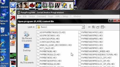 Программирование контроллера при помощи PonyProg2000