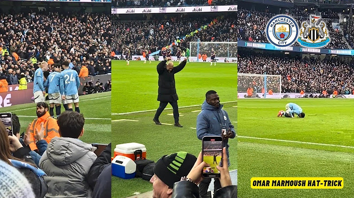 Pep Guardiola's Reaction To Omar Marmoush's Hat-trick For Manchester City Against Newcastle