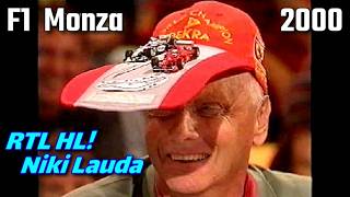 F1 Monza 2000 Highlights Press Conference with emotional Michael Schumacher, Niki Lauda, Florian ...