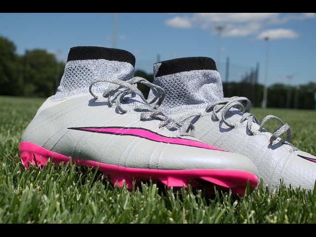 nike mercurial gray and pink