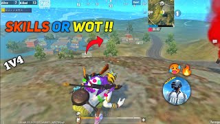 SKILLS OR WOT ! 🥵🔥 1v4 FULL GAMEPLAY | PUBG MOBILE LITE BGMI LITE