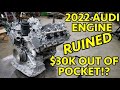 Warranty denied 2022 audi s5 30k bill tearing down catastrophic overheat 30 tfsi v6 cwgd engine