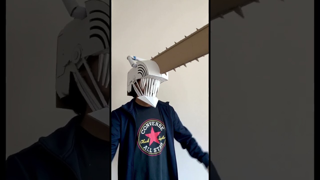 Chainsaw Man Helmet from Cardboard 
