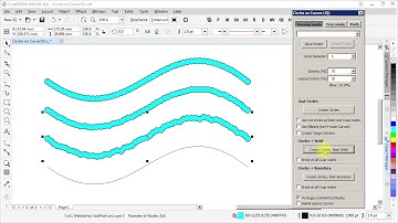 Circles on Curves  -  CorelDRAW macro - Demo 03