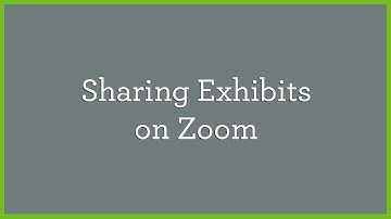 Sharing exhibits in a Zoom deposition