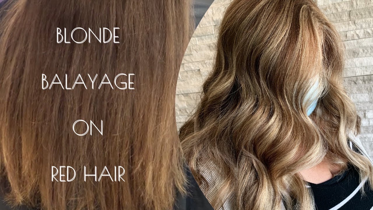 FOILAYAGE | Creating BLONDE BALAYAGE on RED HAIR - thptnganamst.edu.vn