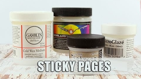 Art Journal - sticky pages problem