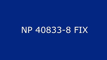 How to fix NP-40833-8 error code on PS4