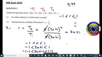 Sum to infinity of a convergent geometric series Part 1