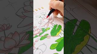 Cara Gambar Bunga Teratai Aesthetic #art #drawing #menggambar #howtodraw #drawingtutorial