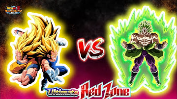 LR SSJ3 GOKU & SSJ2 VEGETA VS RED ZONE BROLY(DBZ DOKKAN BATTLE)
