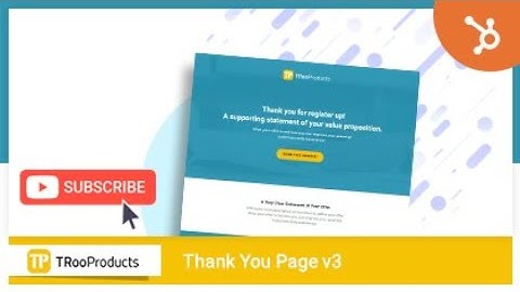 Thank You Page v3 - LP53 | HubSpot Marketplace | TRooInbound