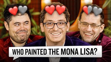 “I’ve embarrassed myself” – Grandmaster Trivia Test w/ Fabi Caruana, Hikaru Nakamura & Levon Aronian