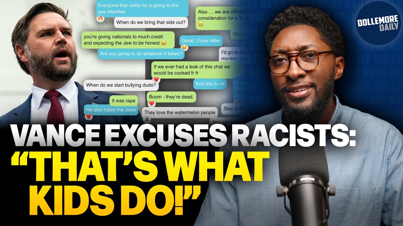 JD Vance Brushes Off RACIST AND VILE TEXTS From Republican Leaders!