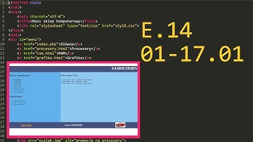 1. Praktyczny egzamin e14 Arkusz - E.14-01-17.01 (PhP) 2017 #e14 #ee09