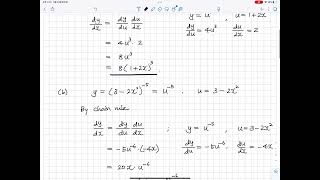 A-level Maths Edexcel Pure 2 Ch9.3 The chain rule Exercise 9C Q1 (2017 Specifications)