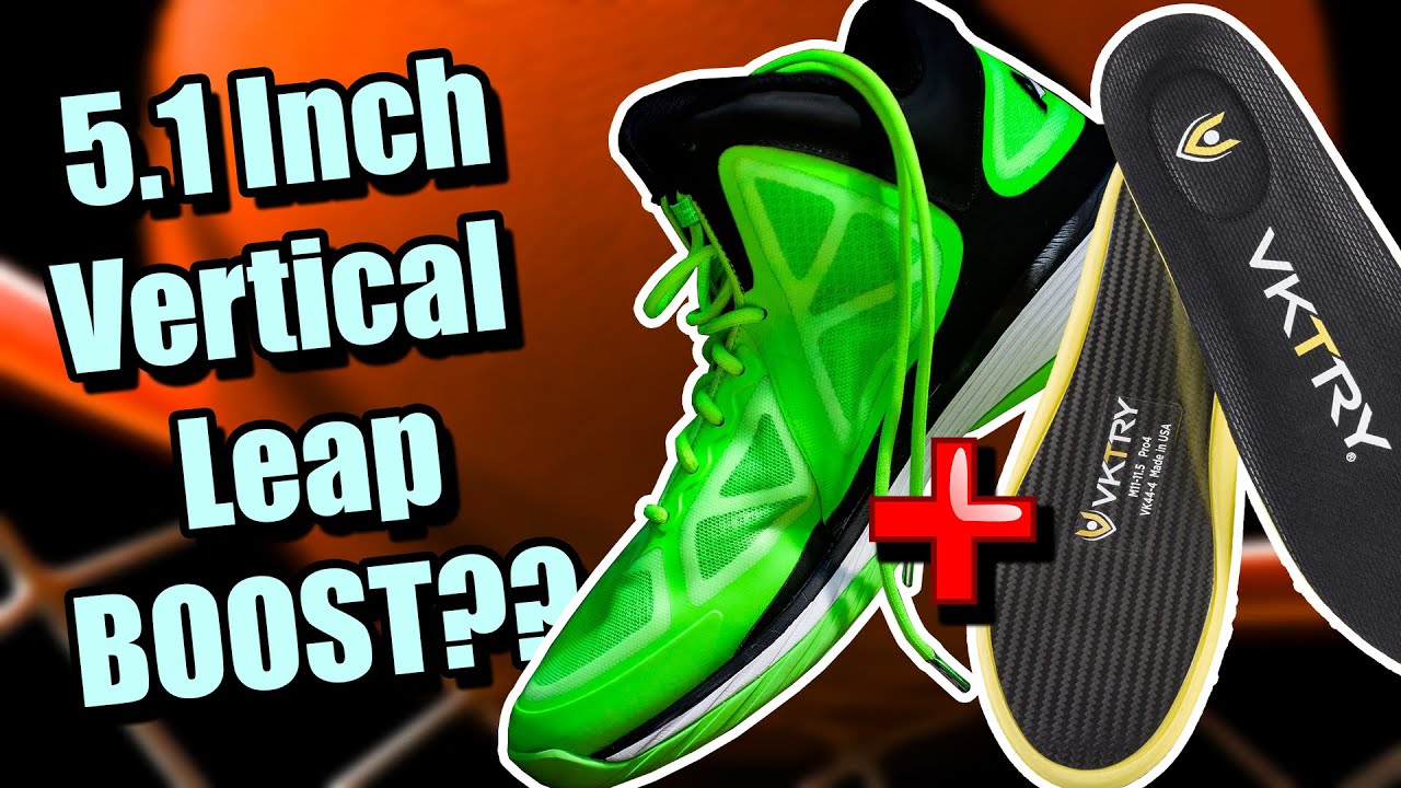 My Vertical Leap Test Results Using Shoes Banned By the NBA & VKTRY Inserts!