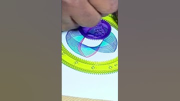 3-Color Spirograph Art | Satisfying Pattern Drawing"  #shorts  #colormixingmagic