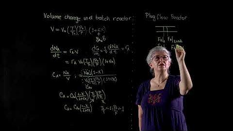 4.4 - PLUG FLOW REACTOR AND BATCH REACTOR ANALOGY