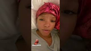 Halle Bailey sings Mariah Carey we belong together with a hilarious voice filter #shorts