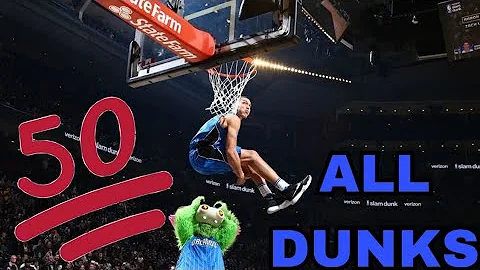 All 50 Point Dunks in NBA Dunk Contest History